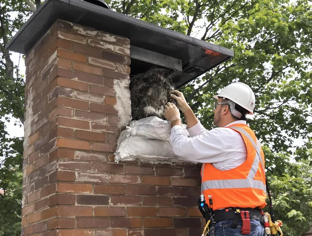 Humane removal of debris and animals by Santa Ana Chimney Sweep in Santa Ana, CA