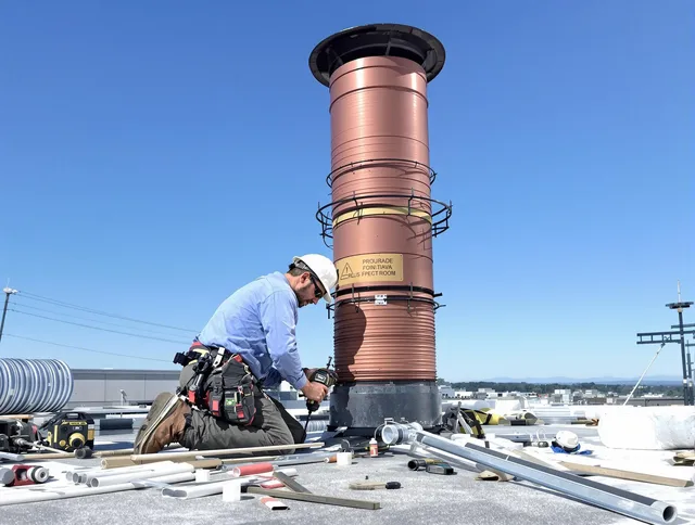 Installed chimney liner by Santa Ana Chimney Sweep in Santa Ana, CA