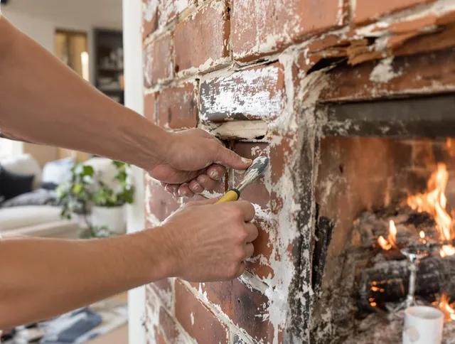 Routine fireplace repair by Santa Ana Chimney Sweep in Santa Ana, CA