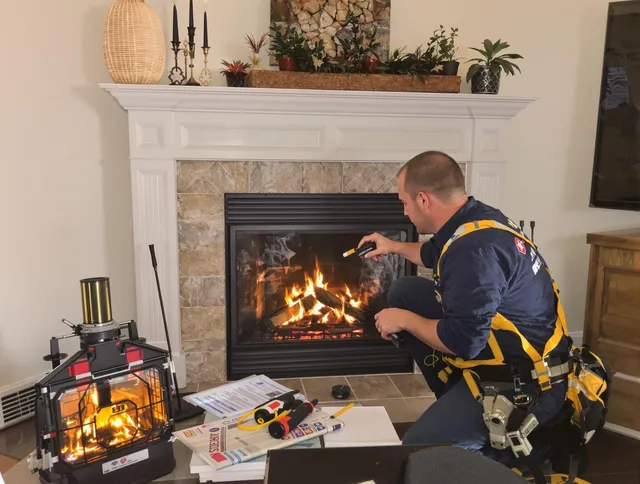 Safety-focused fireplace inspection by Santa Ana Chimney Sweep in Santa Ana, CA